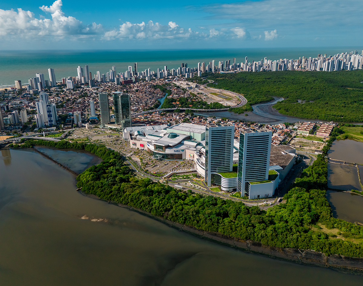 RioMar Recife vista aérea. Foto: Adois Comunicação